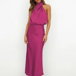 JC Mode Mock Neck Sleeveless A Line Maxi Dress-image-37