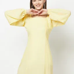 Crimsoune Club Flutter Sleeve A-Line Dress-picture-13