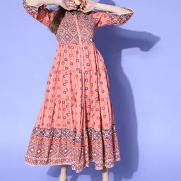 Juniper Printed Cotton Cambric Tiered Flared Dress-image-30
