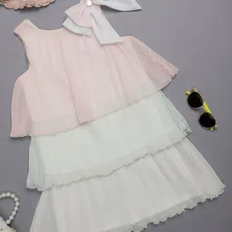 One Friday Girls Colourblocked Layered Maxi Dress-image-33