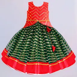 STANWELLS KIDS Girls Embroidered Sequinned Ready to Wear Lehenga &-image-92