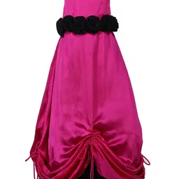 Samsara Couture White & Pink Pack Of 2 Net Maxi Dress-image-16