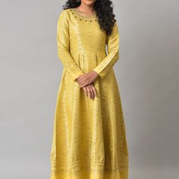 WISHFUL Self Design Ethnic Maxi Ethnic Dress-picture-49