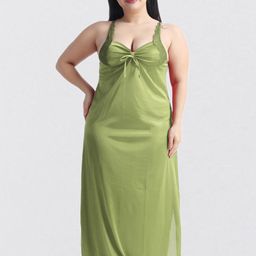 NIGHT KEYS Maxi Nighty with Robe-image-30