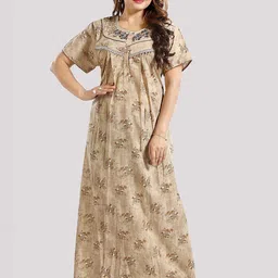 Be You Floral Printed Maxi Nightdress-image-31