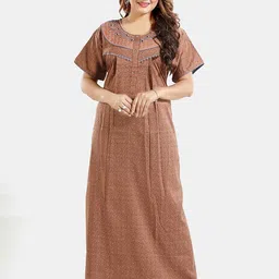 Be You Floral Printed Maternity Maxi Nightdress-image-32