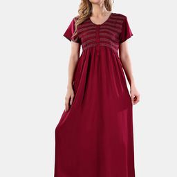 Be You Round Neck Maxi Nightdress-image-40