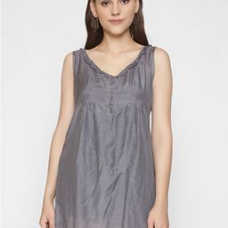 250 DESIGNS Women Grey Polyester A-Line Mini Dress-image-21