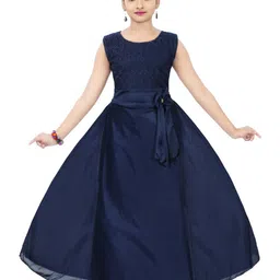 BAESD Blue Satin Maxi Dress-picture-29