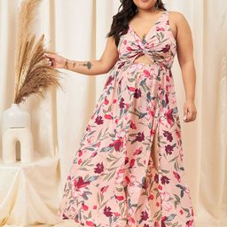 Berrylush Curve Plus Size Floral Print Cut Outs Satin Maxi Dress-image-67