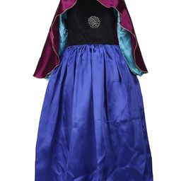 Samsara Couture Blue & Purple Satin Maxi Dress-image-99