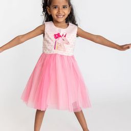 A Little Fable Pink Net Dress-image-39
