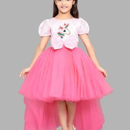 Pink Chick Girls Embellished Fit and Flare Dress-image-32