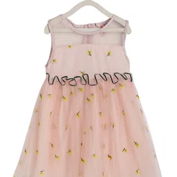 Kids On Board Peach-Coloured Fit & Flare Dress-picture-23