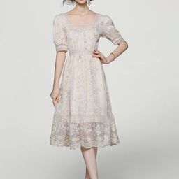 JC Collection Self Design A Line Dress-image-47