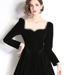 JC Collection Sweetheart Neck Fit and Flare Mini Dress-image-94
