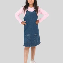 TWEENY MINI Girls Shoulder Straps Corduroy Pinafore Dress-image-19