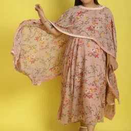 theRebelinme Women Plus Size Floral PrintedGeorgette Fit and Flare Midi Dress-image-49