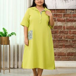 NANGALIA RUCHIRA Women Sorbet Kantha Midi Dress-image-43