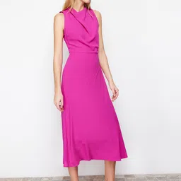 Trendyol Cowl Neck A-Line Midi Dress-41