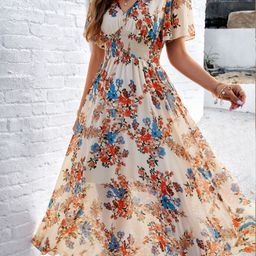 StyleCast Floral Printed Fit and Flare Dress-picture-25