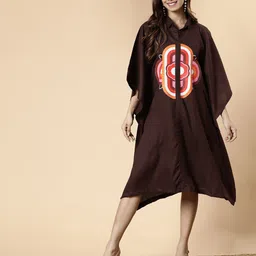 LetsDressUp Printed Kimono Sleeve Kaftan Dress-picture-26