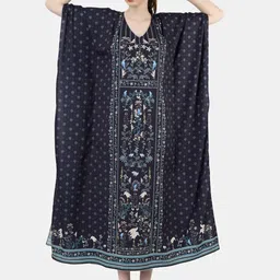 Sukshat Ethnic Motifs Printed Midi Kaftan Dress-28