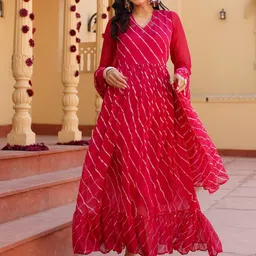 Chandbaali Polyester Gown Maxi Dress-image-93