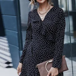 StyleCast Polka Dots Print Mini Dress-picture-7