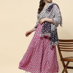 PUKHYA Ethnic Motifs Print Maxi Dress-image-9