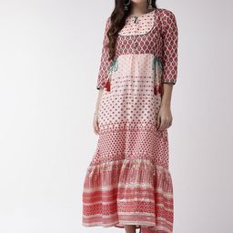 Anouk Ethnic Motifs Print Maxi Dress-image-92