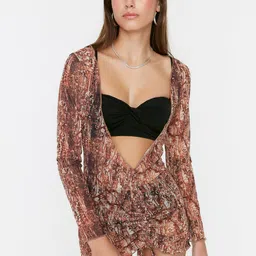 Trendyol Printed Bodycon Mini Dress-image-59