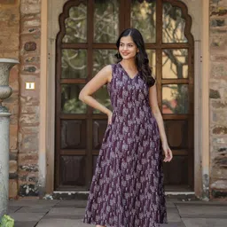 Nayo Printed A-line Dress-picture-22