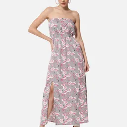 ALL WAYS YOU Floral Print Strapless Crepe Maxi Dress-picture-29