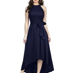 ODETTE Round Neck Fit & Flare Maxi Dress-picture-44