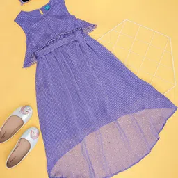 YU by Pantaloons Girls Striped Fit & Flare Maxi Dress-image-23