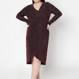 VERO MODA CURVE Women Fit & Flare Midi Dress-image-75