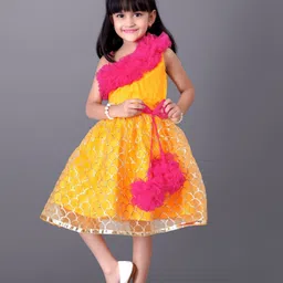 BAESD Girls Floral Net Fit & Flare Midi Dress-picture-17