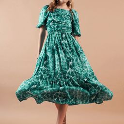 Freehand by The Indian Garage Co Floral Printed Fit & Flare Midi Dress-picture-29