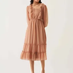 AASK Self Design Fit & Flare Midi Dress-picture-8