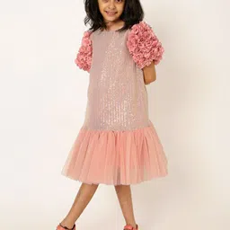 A Little Fable Drop-Waist Midi Dress-image-61