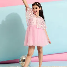 Stylo Bug Girls Embellished Fit & Flare Dress-image-92