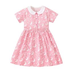 StyleCast Girls Pink Floral Printed Peter Pan Collar Fit & Flare Dress-image-36