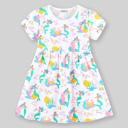 INCLUD Girls Conversational Print Fit & Flare Dress-image-2