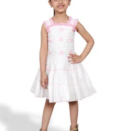 BAESD Girls Sleeveless Fit & Flare Cotton Dress-image-93