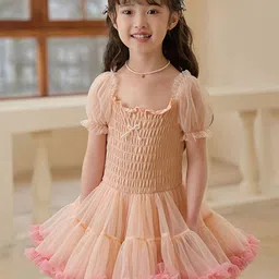 LULU & SKY Puff Sleeve Fit & Flare Dress-image-96