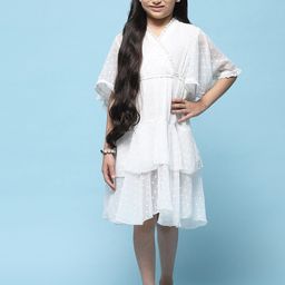 Biba Girls Self Designed Fit & Flare Dress-image-54
