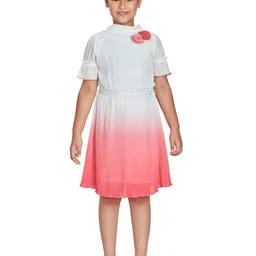 Peppermint Tie and Dye Flared Sleeves Fit & Flare Dress-image-49
