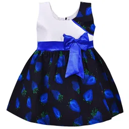 Wish Karo Girls Conversational Printed Cotton Fit & Flare Dress-picture-33