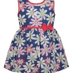 Wish Karo Infant Girls Floral Printed Sleeveless Fit & Flare Dress-picture-27